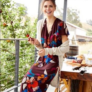 Floral printed maxi dress